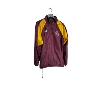 VTG Adidas Arizona State University Jacket Mens Large Windbreaker ASU 1/4 zip
